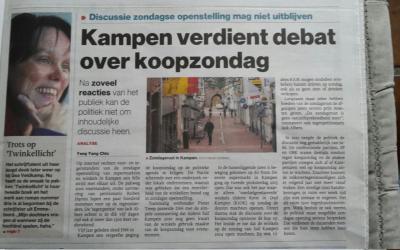 Kampen verdient debat over koopzondag